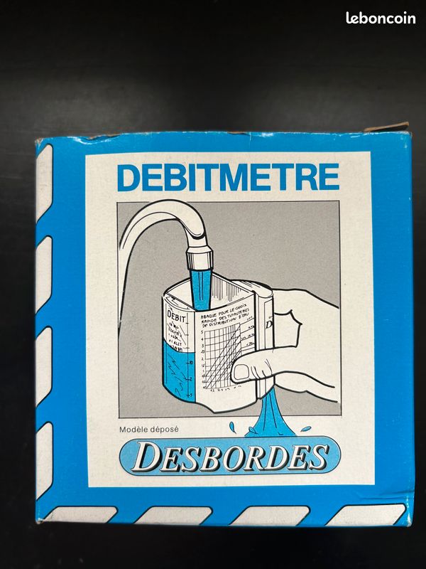 DEBIMETRE Mesure rapide débits d'eau 0 à 25 l/mn (image 1)