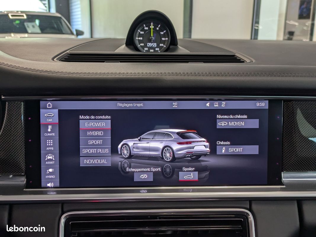 PORSCHE PANAMERA Turbo S 4.0 V8 680cv PDK Hybrid Sport Turismo / Blanc Carrara / 53000? D'options (image 14)