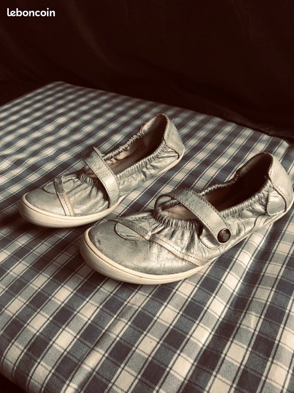 Ballerines gris/argent fille BELLAMY (image 1)