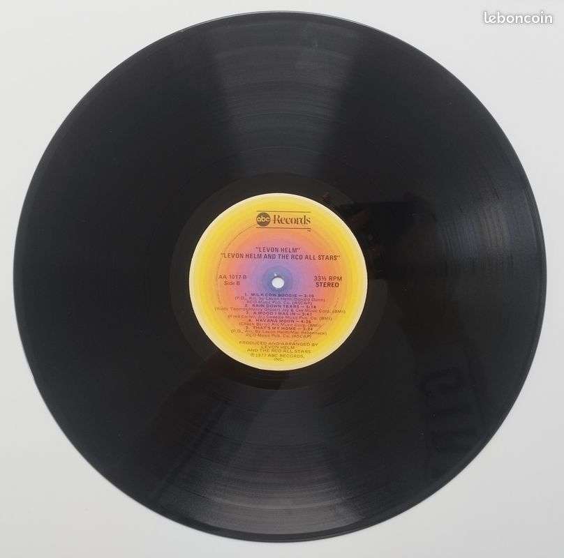 Levon Helm And The RCO All-Stars Disque vinyle 33 tours LP : Levon Helm And The RCO All-Stars (image 5)