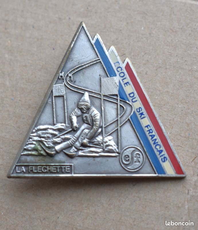 insigne ski, montagne Ecole du ski français -Aiglon Bronze - charly