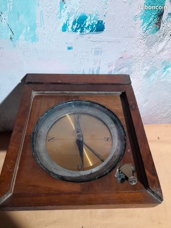 Ancienne Boussole D'ingénieur Couleur Or Pour Randonnée