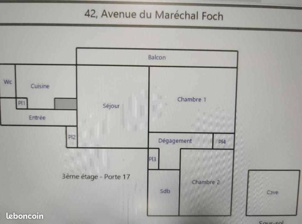 Appartement 3 pièces 62 m² · à Blois · 62 m² · 680 €/mois