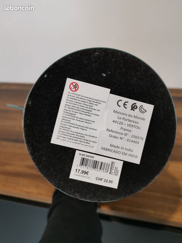 Globe du monde déco enfant (image 2)