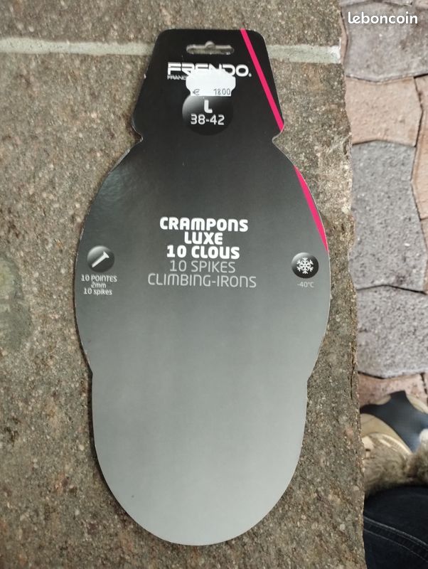 Crampons a clous antiglisse pointure 38 à 42 taille L neige ou verglas TBE (image 6)