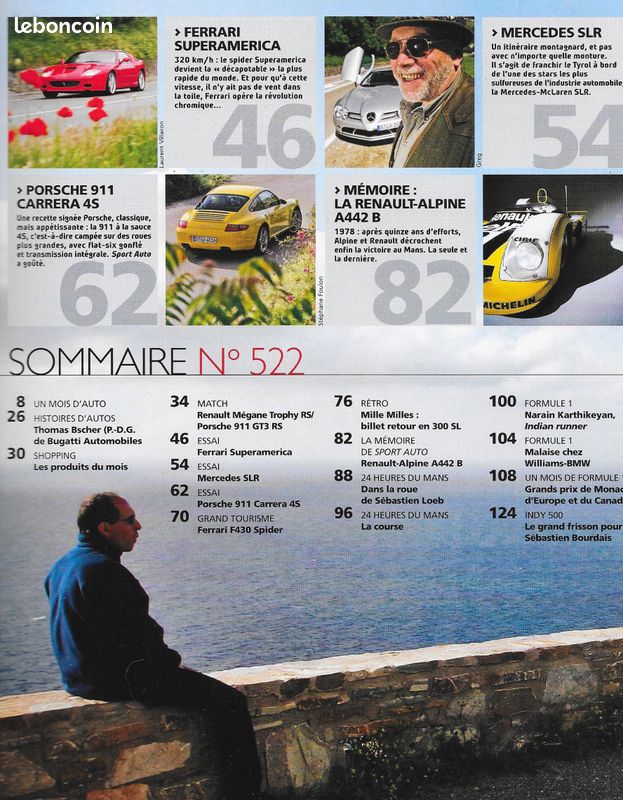Sport auto 522 megane trophy rs - mercedes slr - 911 gt3 (image 2)
