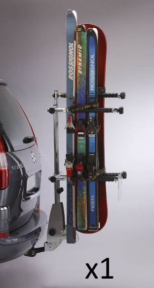 Porte skis sur boule d'attelage - Équipement auto