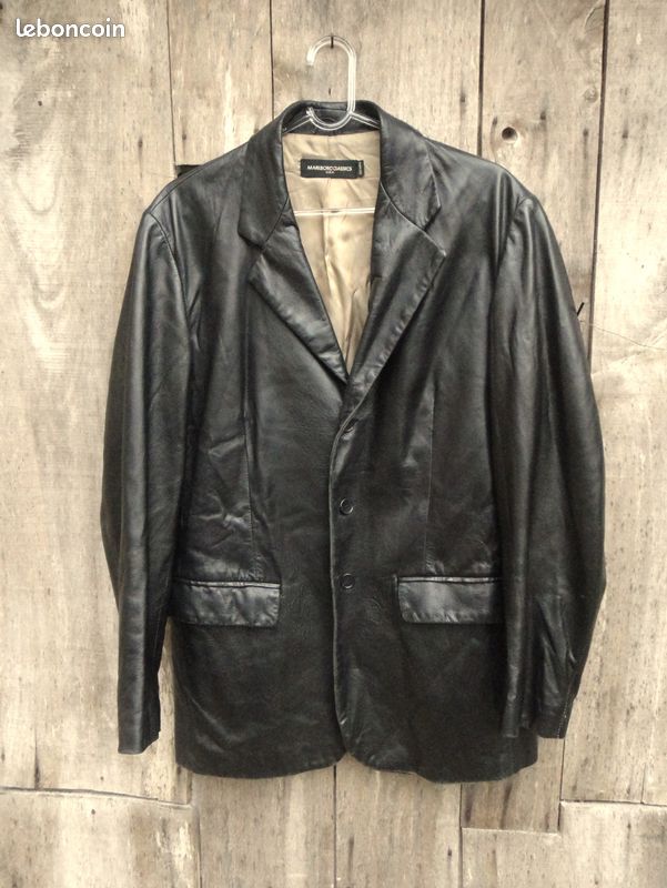 Veste en cuir Marlboro Classics taille L (image 5)