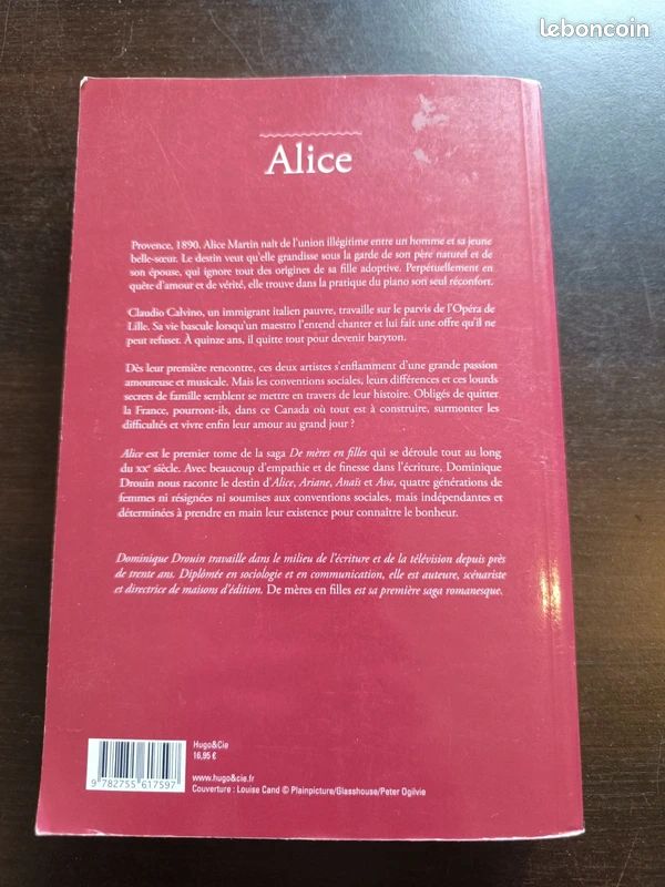Livre DE MERES EN FILLE : Alice - Tome 1 - Dominique Drouin (image 6)