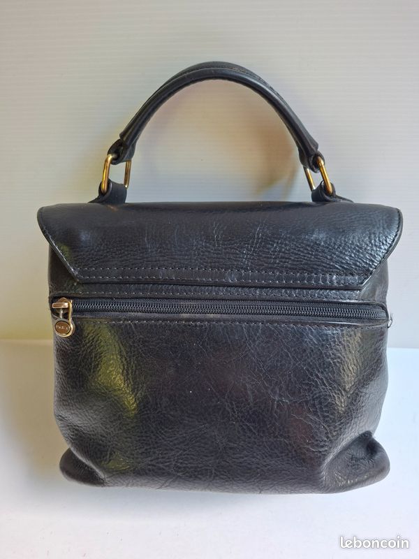 Sac à main cuir KATANA , 3 compartiments, avec poignée. Vintage (image 3)