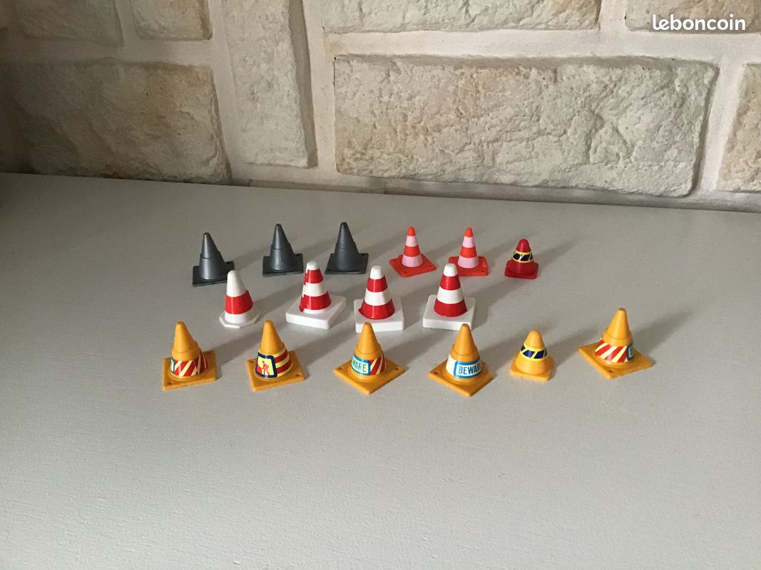 Lot de 60 accessoires "chantier - bâtiment public" - plastique - pour diorama ou modélismes (image 13)