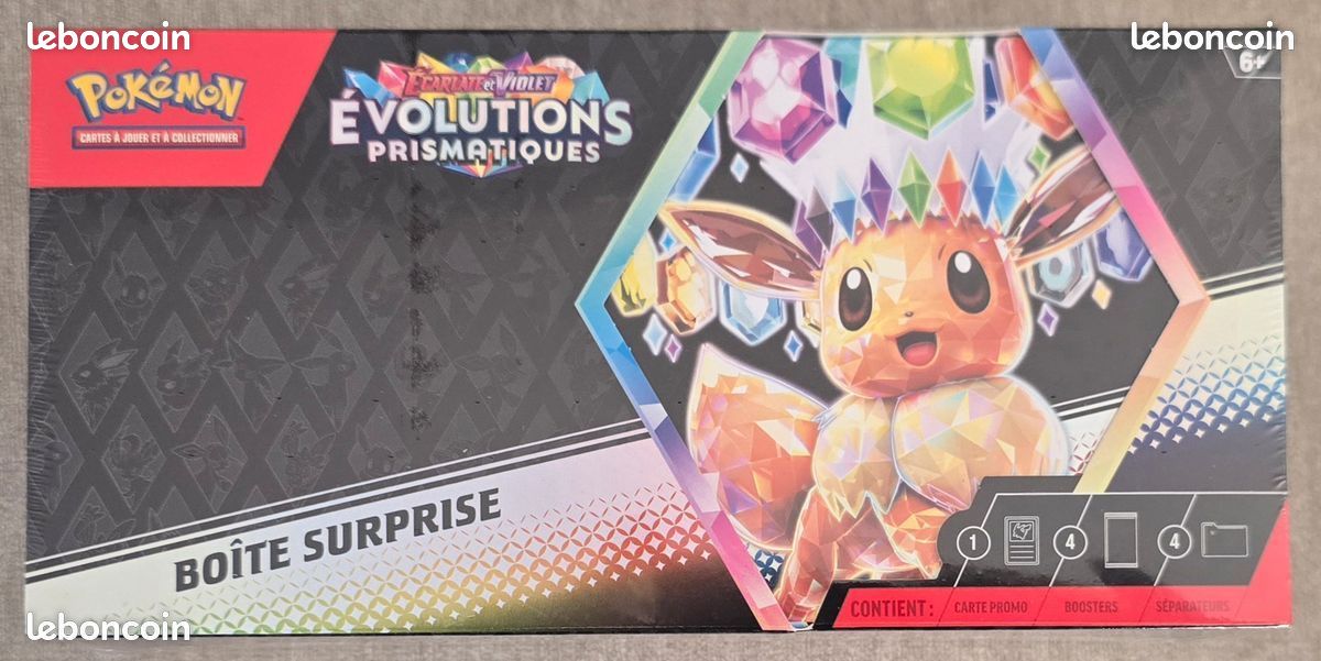 Boîte surprise Écarlate et Violet Évolutions Prismatiques - Pokémon