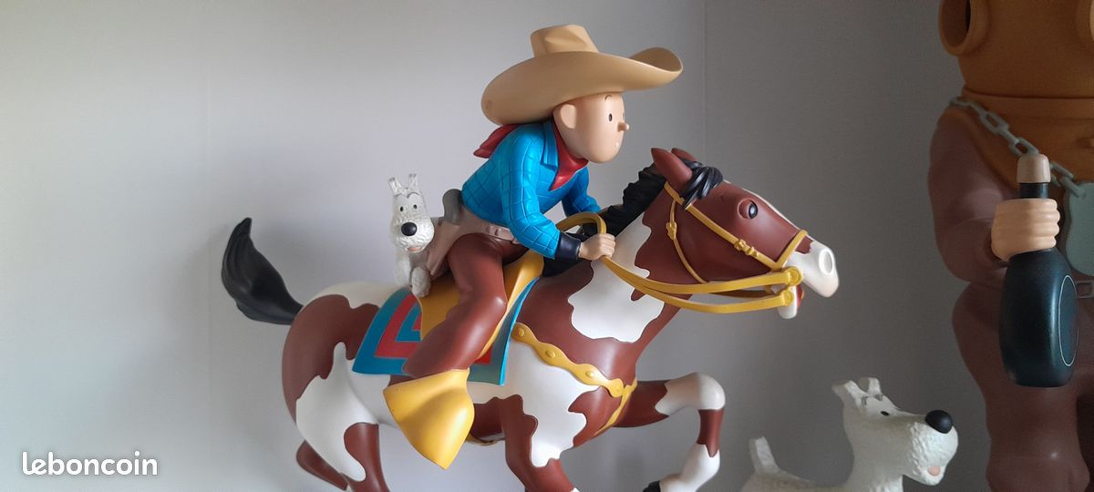 Figurine Tintin Cow-boy – Moulinsart 2006 – Collection Hergé