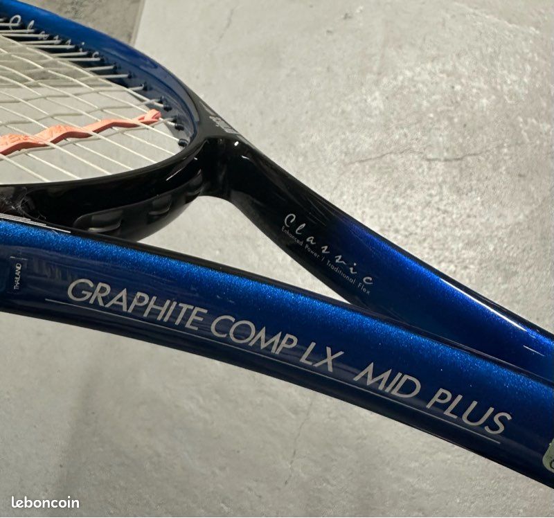 Raquette De Tennis Prince POG Graphite Midplus 90 - Taille De Tête 90, Grip 4 1/2 - Neuve