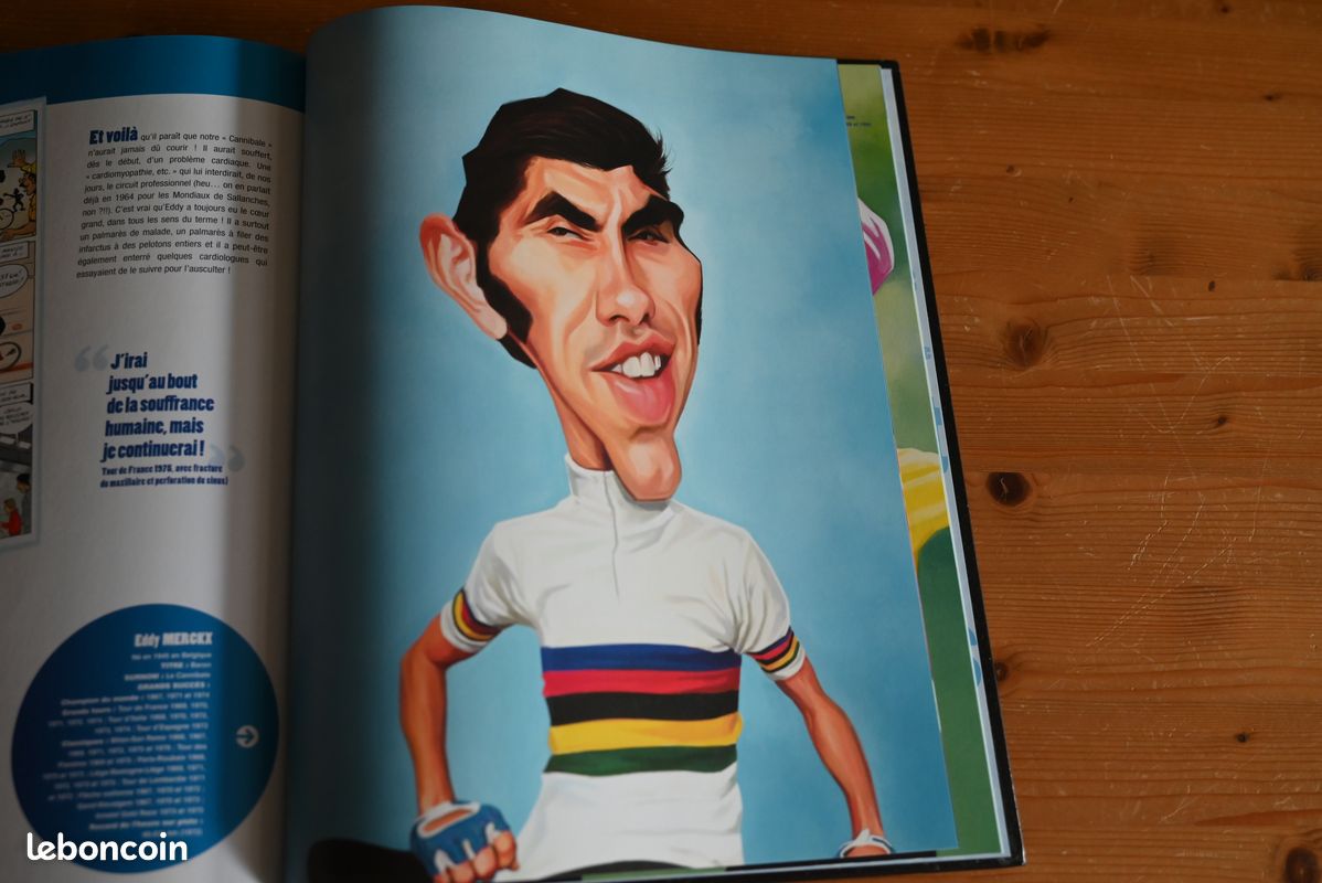 Livre “Légendes du Cyclisme” – BD caricatures – Vents d’Ouest (image 4)