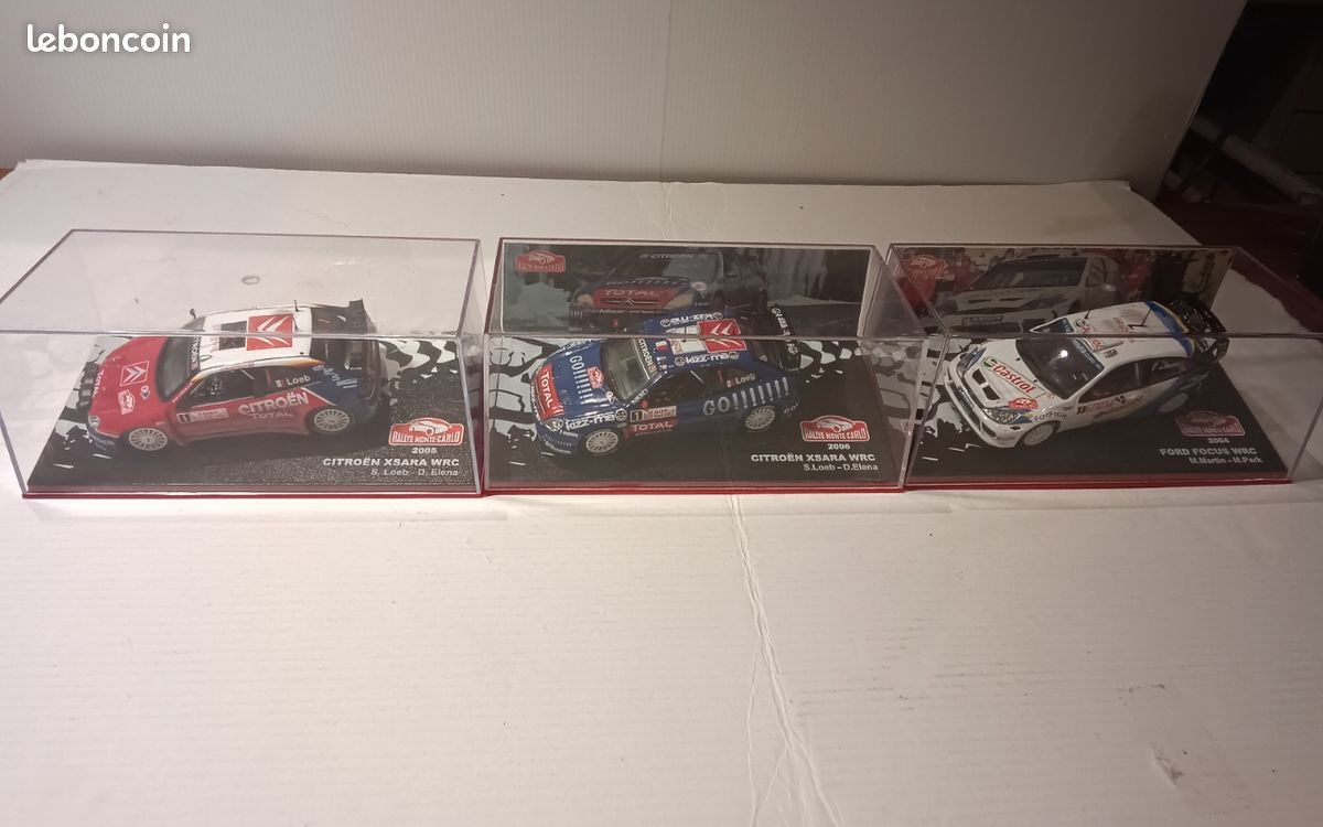 Lot de 3 voitures miniatures Rallye de Monte-Carlo (image 1)