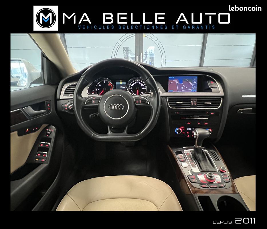 AUDI A5 SPORTBACK 2.0 TDI 143 AMBITION LUXE MULTITRONIC / carnet + factures / parfait état (image 10)