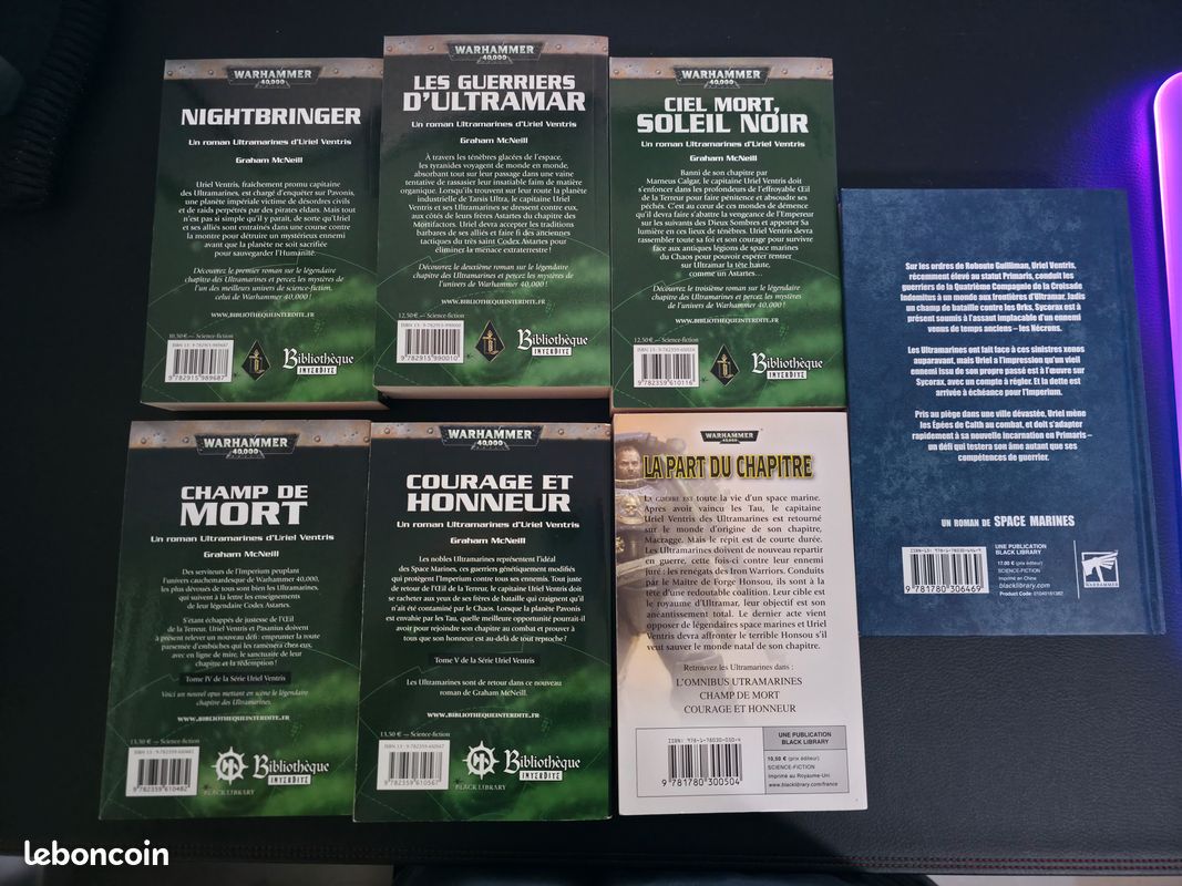 Lot 7 Livres Warhammer 40k - Série Ultramarines Uriel Ventris (Graham McNeill) (image 1)