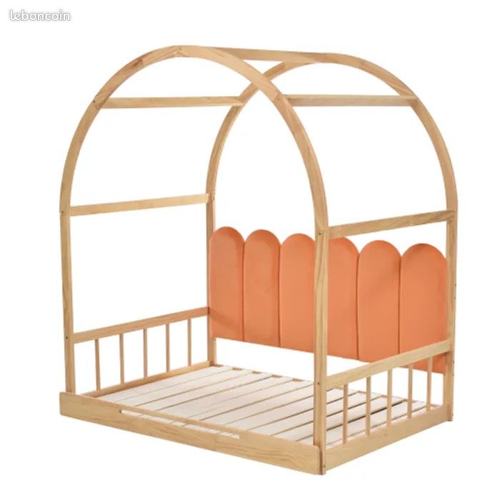 Lit cabane enfant 140x200 cm (image 7)