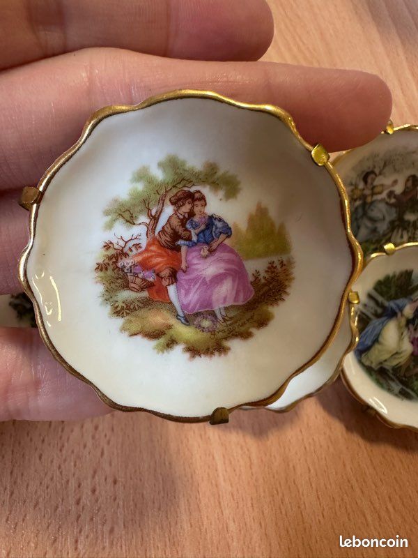 Assiette De Présentation En Argent Massif Et Vermeil, Couro
