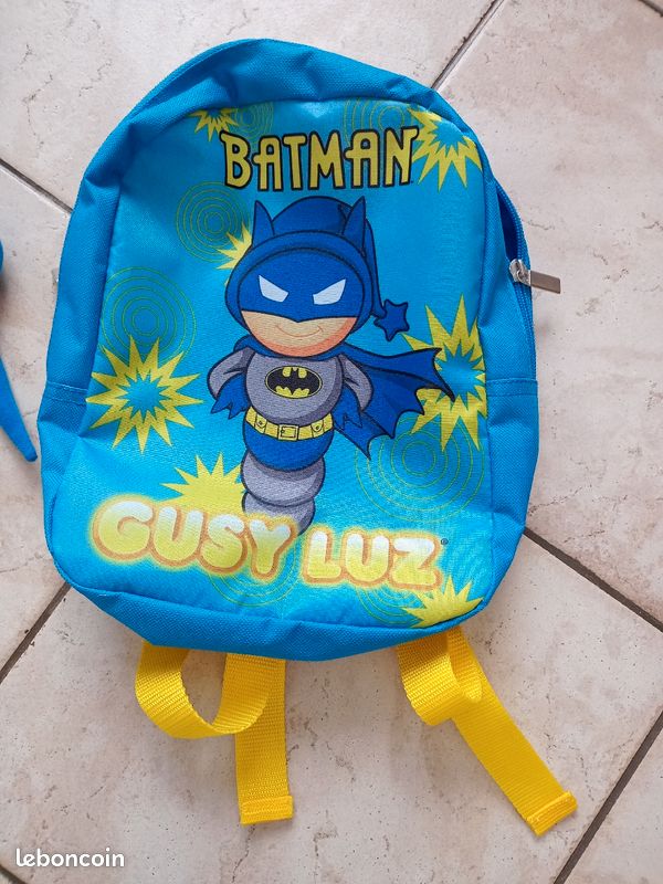 Veilleuse luciole doudou Batman et son sac videdressing5962 (image 5)
