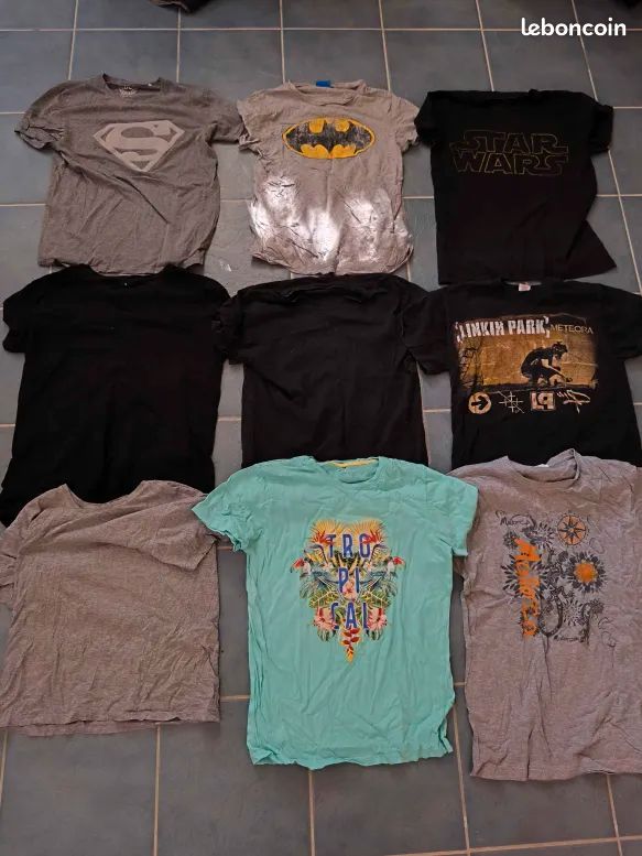 Lot vêtements homme (pull, t-shirts, polos, chemises, pantalons etc...) (image 3)