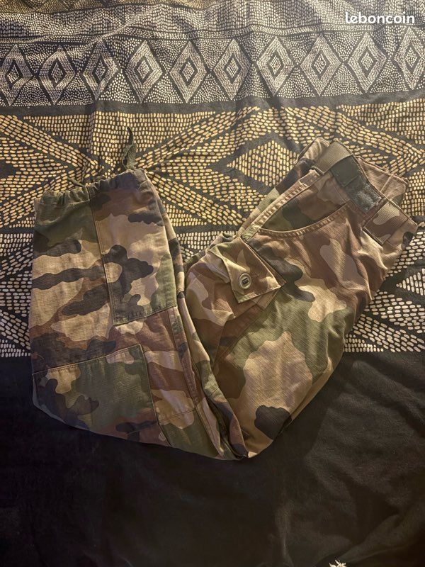 Pantalon Treillis Camouflage Militaire Femme Lanlang - Taille 36