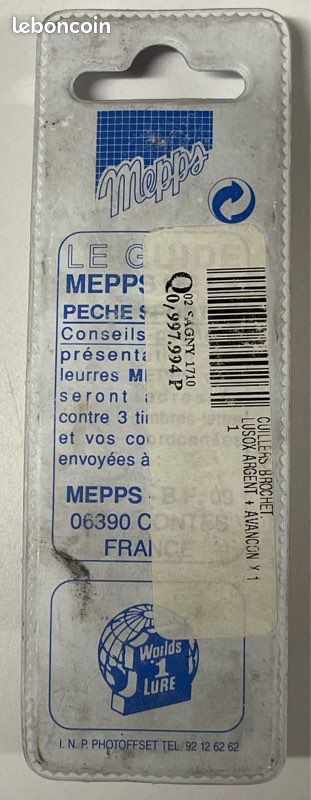 CUILLER MEPPS LUSOX FLUO OR/CHARTREUSE - PAR 1