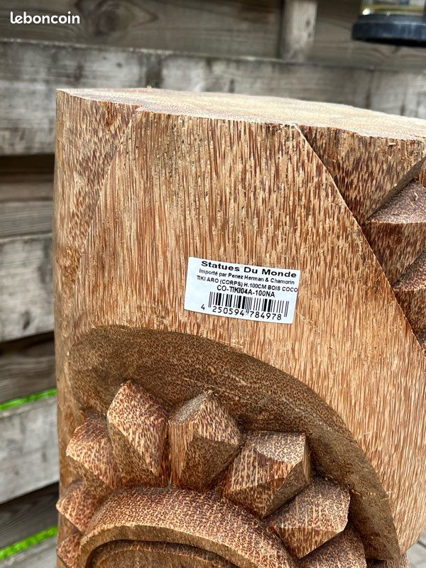 Totem Tiki Intérieur/Extérieur 100cm en bois | Déc