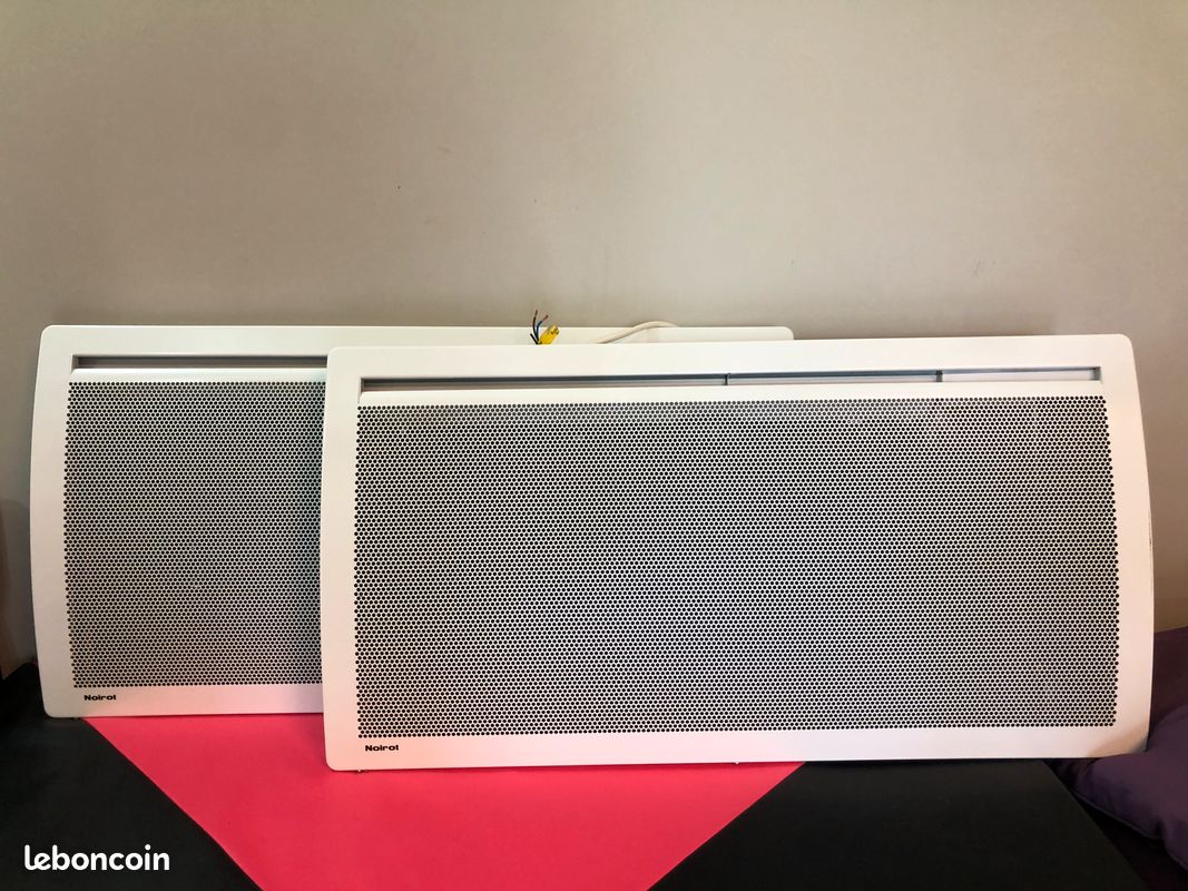 Lot de 2 radiateurs Noirot Auréa 2 SAS horizontaux – 1500W – IP24 – Très bon état (image 1)
