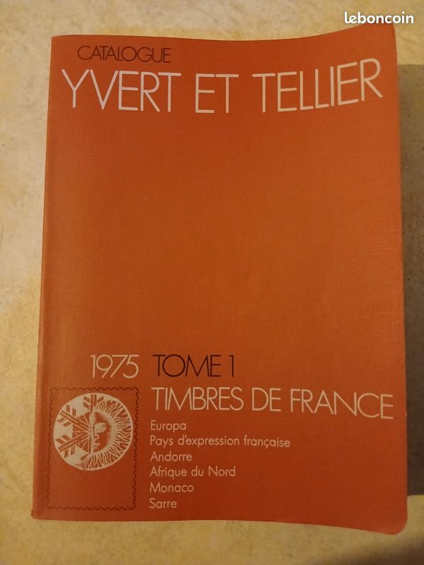 Catalogue Yvert et Tellier timbres de France 1975 (image 1)