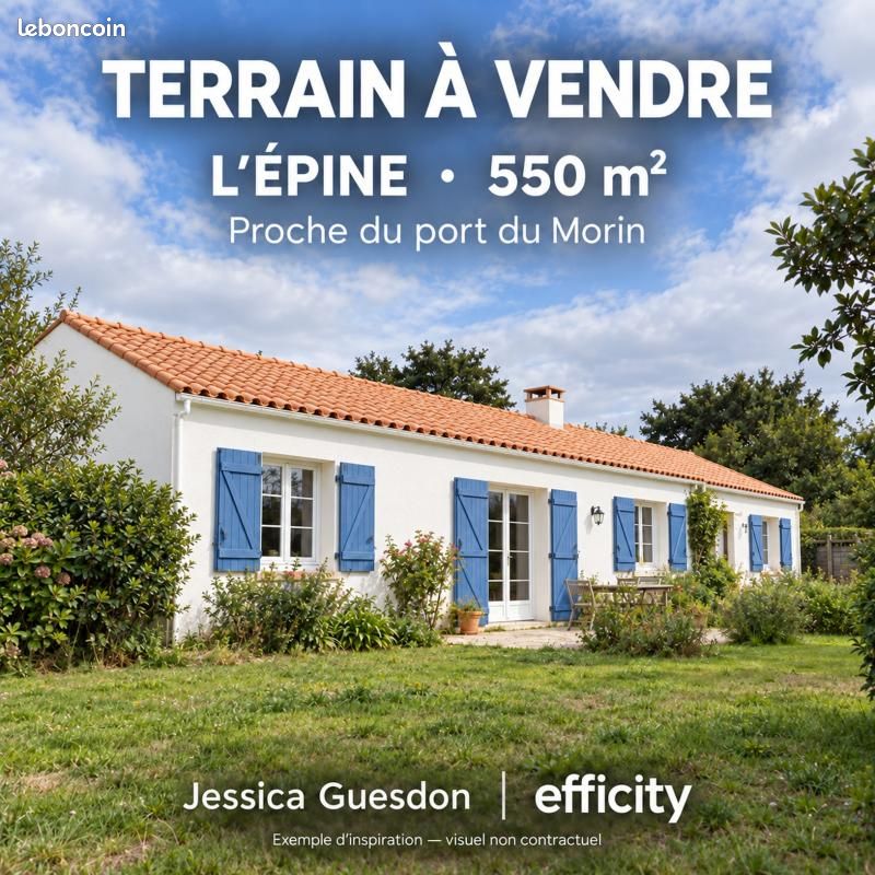 Terrain 550 m² · à L'Épine · 189 800 €