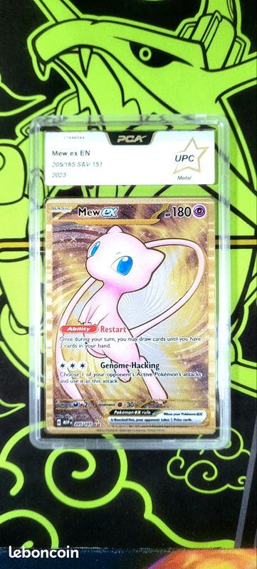 Mew Ex gold Mtal Upc 205/165 Grade PCA - Collection