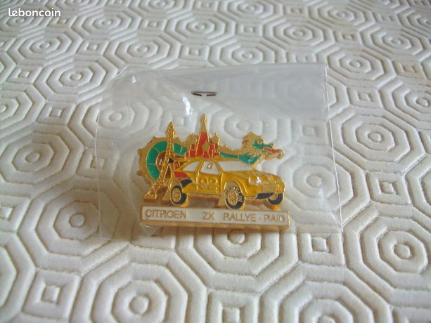 Pin’s CITROEN DAKAR 91 – 1ère édition Rallye Raid, Logo Palmier, émail