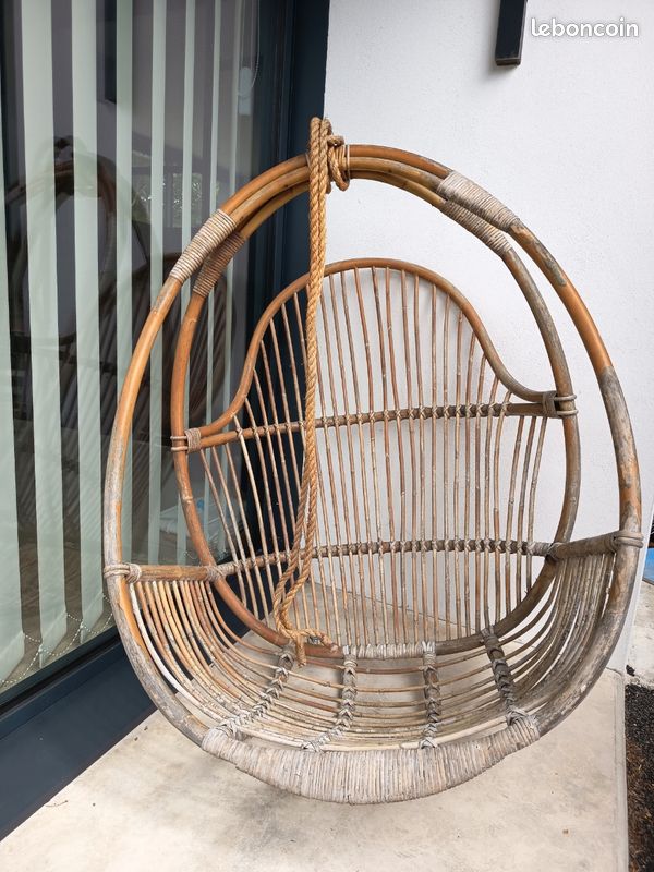 Fauteuil suspendu en rotin (image 2)