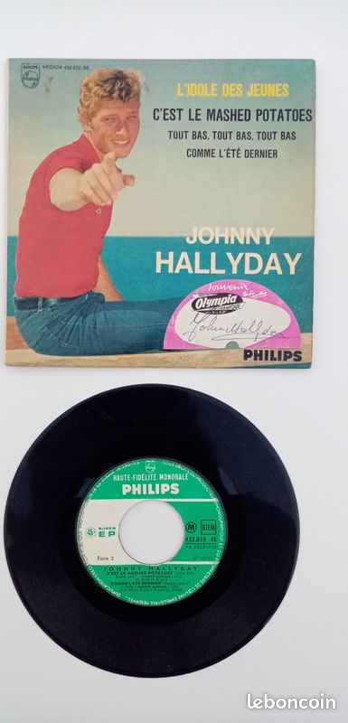 Lot vinyle johnny hallyday 45 tours (image 7)