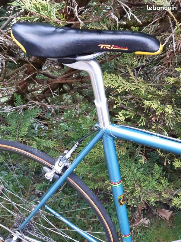 Cadre De Vélo De Route Vintage Trek 460 61 Cm - Reynolds 531, Bleu Acier, USA, Cadre Et Fourche