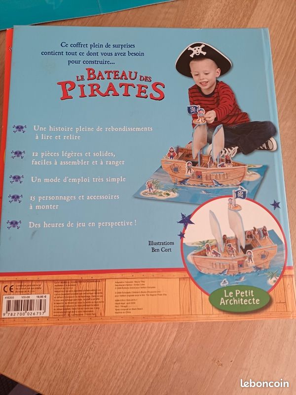Le bateau des Pirates : Coffret Livre et Jeu de construction (image 4)
