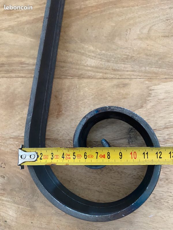 Bandes Croisées 360 Mm KeyMet - Cuivre Noir Fer Forgé - Charnière Centrale Fenêtre