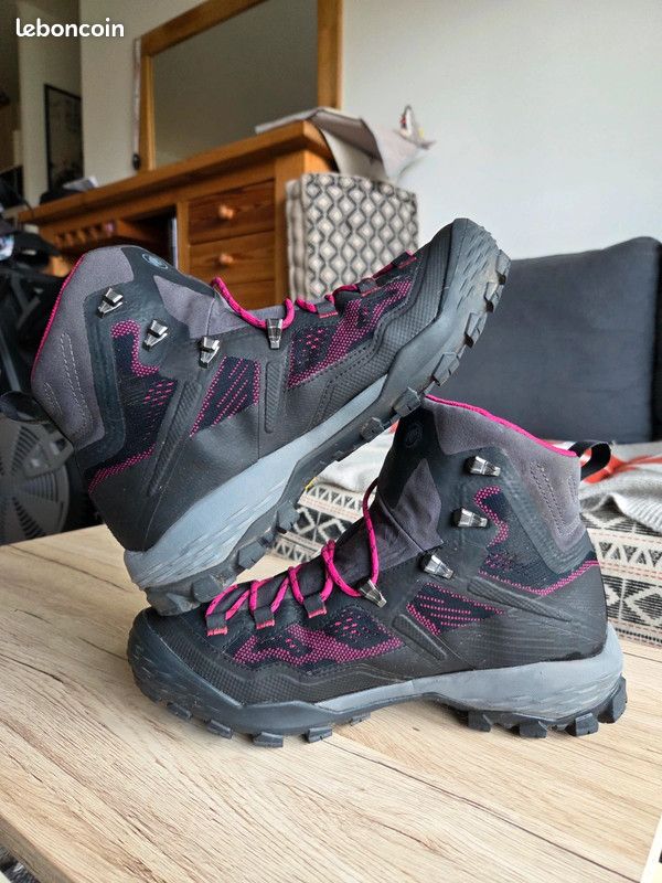 Chaussures Mammut Ducan High Gore-Tex noir rose femme 40 Randonnée