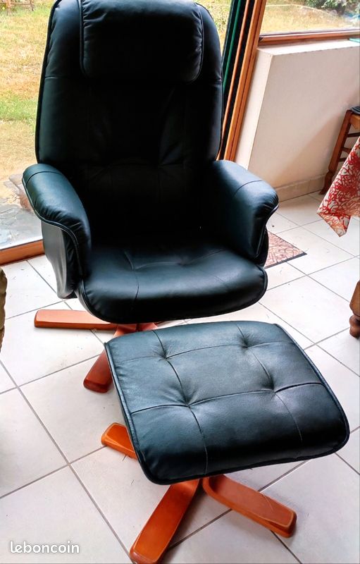 Fauteuil relax avec repose-pieds (image 1)