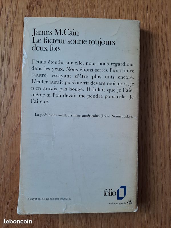 James M. Cain Le facteur sonne toujours deux fois (image 2)