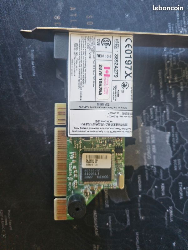Carte modem PCI 56K IBM – RJ11 (LINE/PHONE) (image 1)