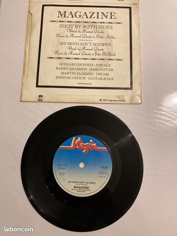Vinyle 45 tours Magazine Shot by both sides (image 2)