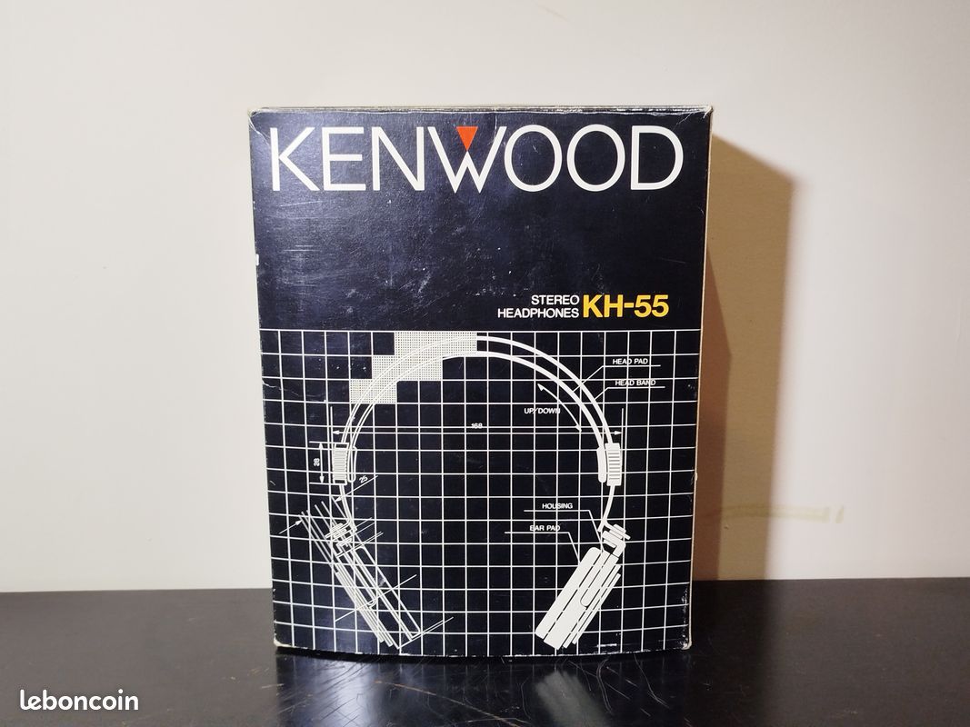 Casque Stéréo Vintage Kenwood KH-51, 8 Ohms, Japon, Années 70 Avec Boîte