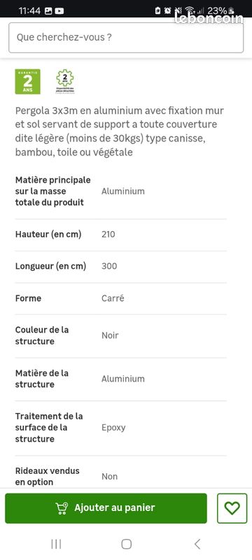 Pergola aluminium 3×3 (image 3)