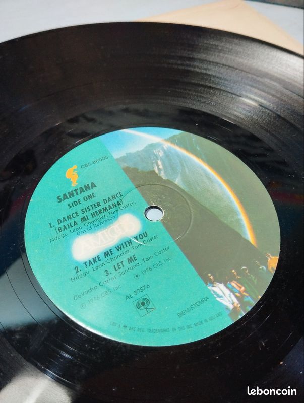 Album vinyle original rock Santana 1976 (image 4)