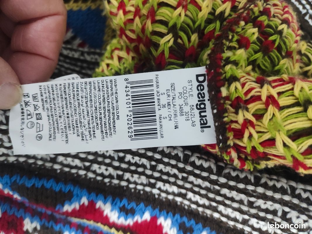 Pull crochet multicolore multicolore Desigual | La Redoute