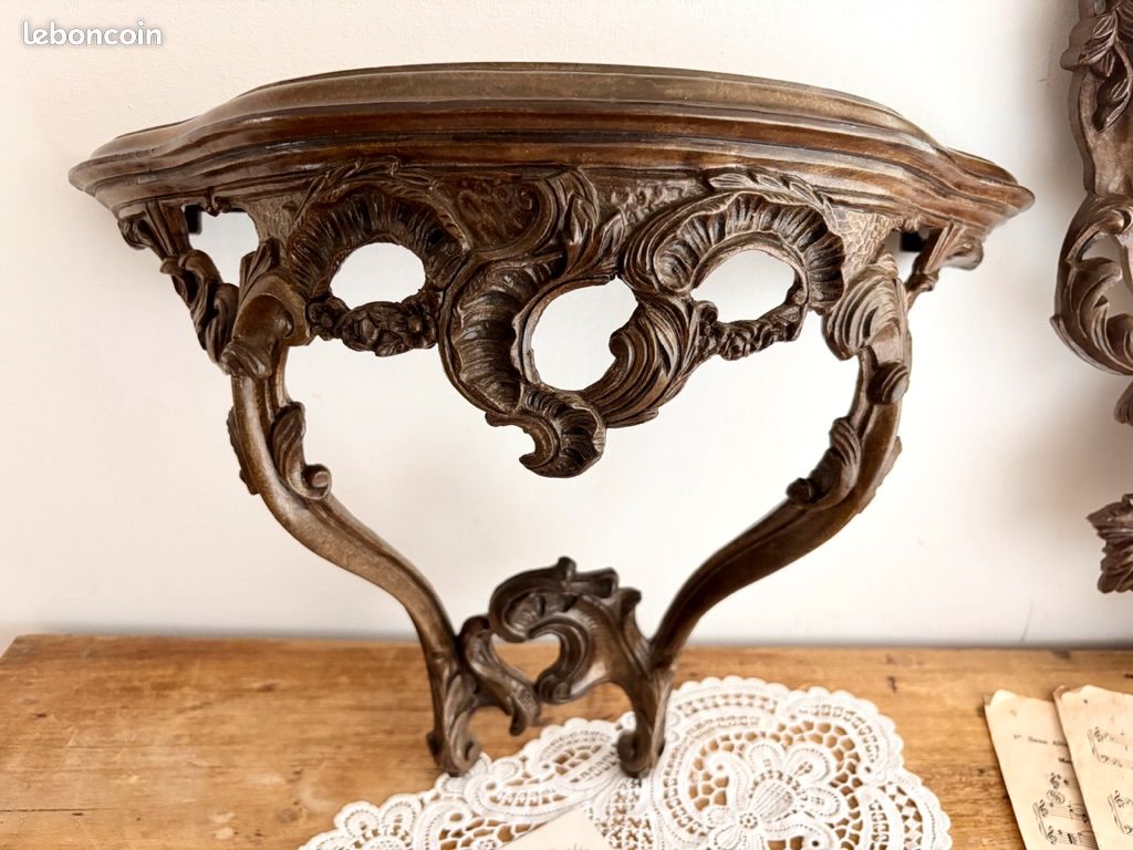 Grand miroir et sa console (image 4)