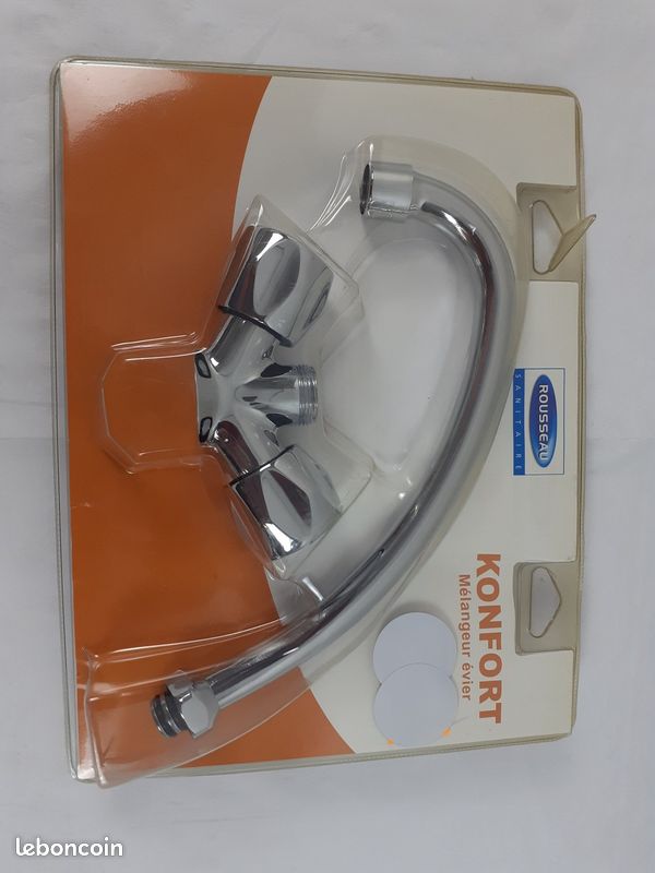 Mitigeur De Douche Rousseau CL04, Laiton Chromé, Finition Tucan, Neuf Sous Emballage